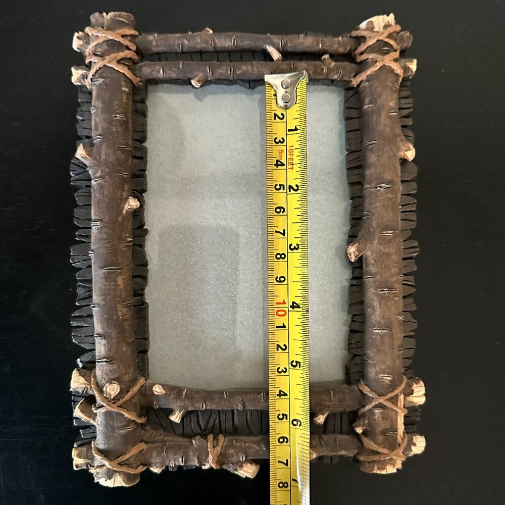 Vintage 90s “Wooden Stick” Tabletop Picture Frame for 4x6 Photo - Picture 12 of 13